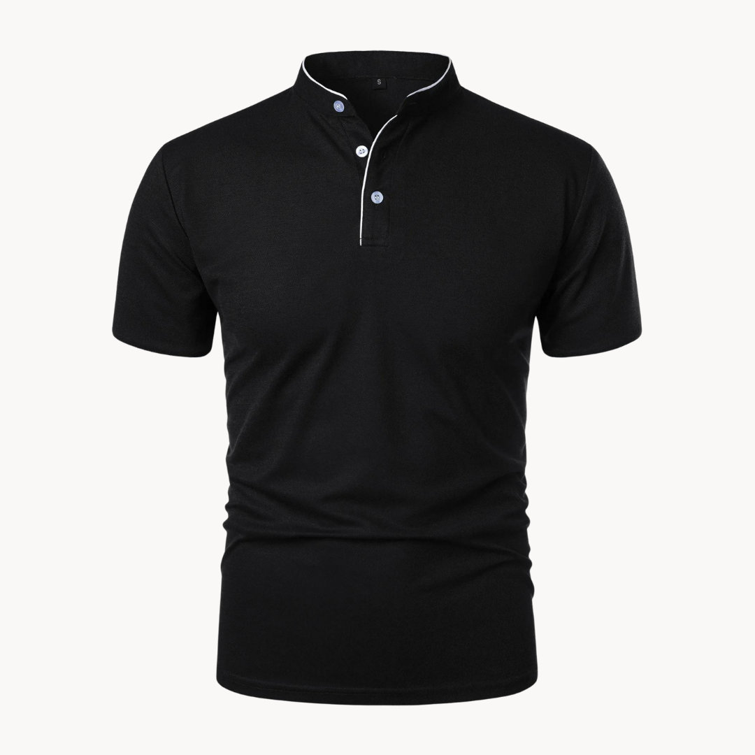 Alejandro | Polo de Punto Texturizado para Hombre con Cuello Oficial 1