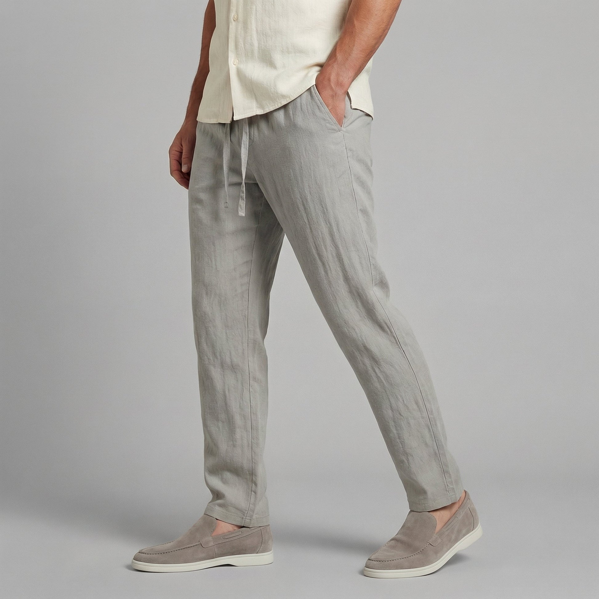 Andrés | Pantalón Casual de Lino para Hombre con Corte Amplio 0