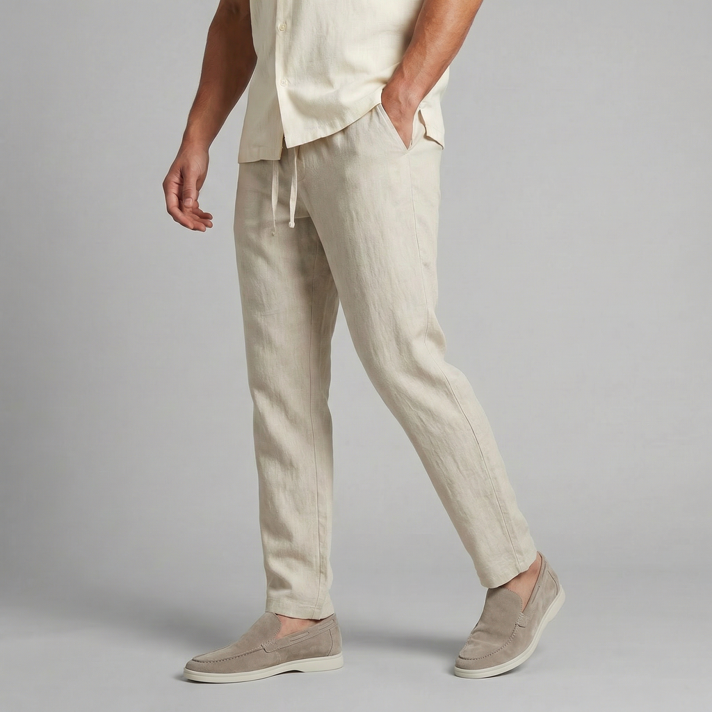 Andrés | Pantalón Casual de Lino para Hombre con Corte Amplio 2