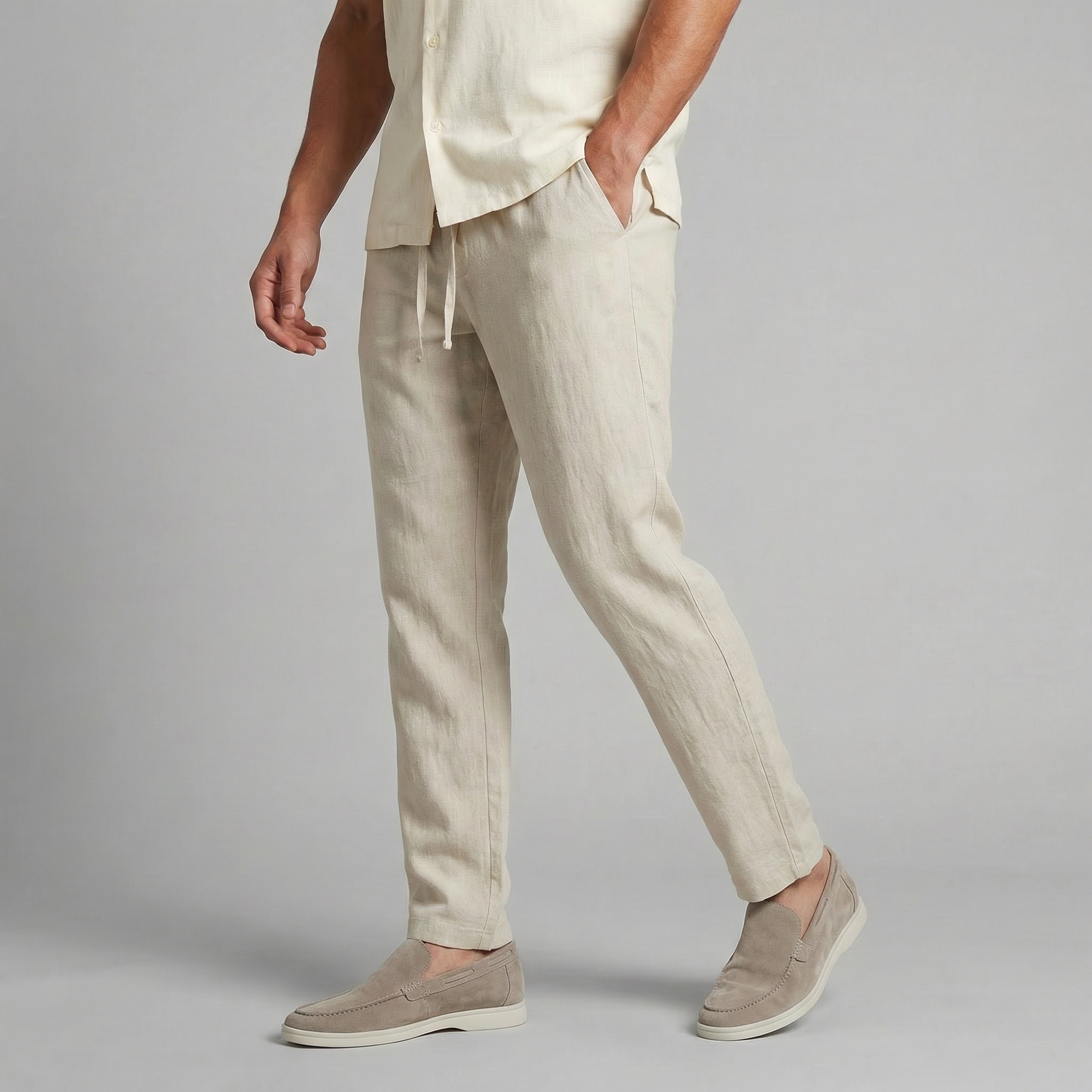 Andrés | Pantalón Casual de Lino para Hombre con Corte Amplio 2