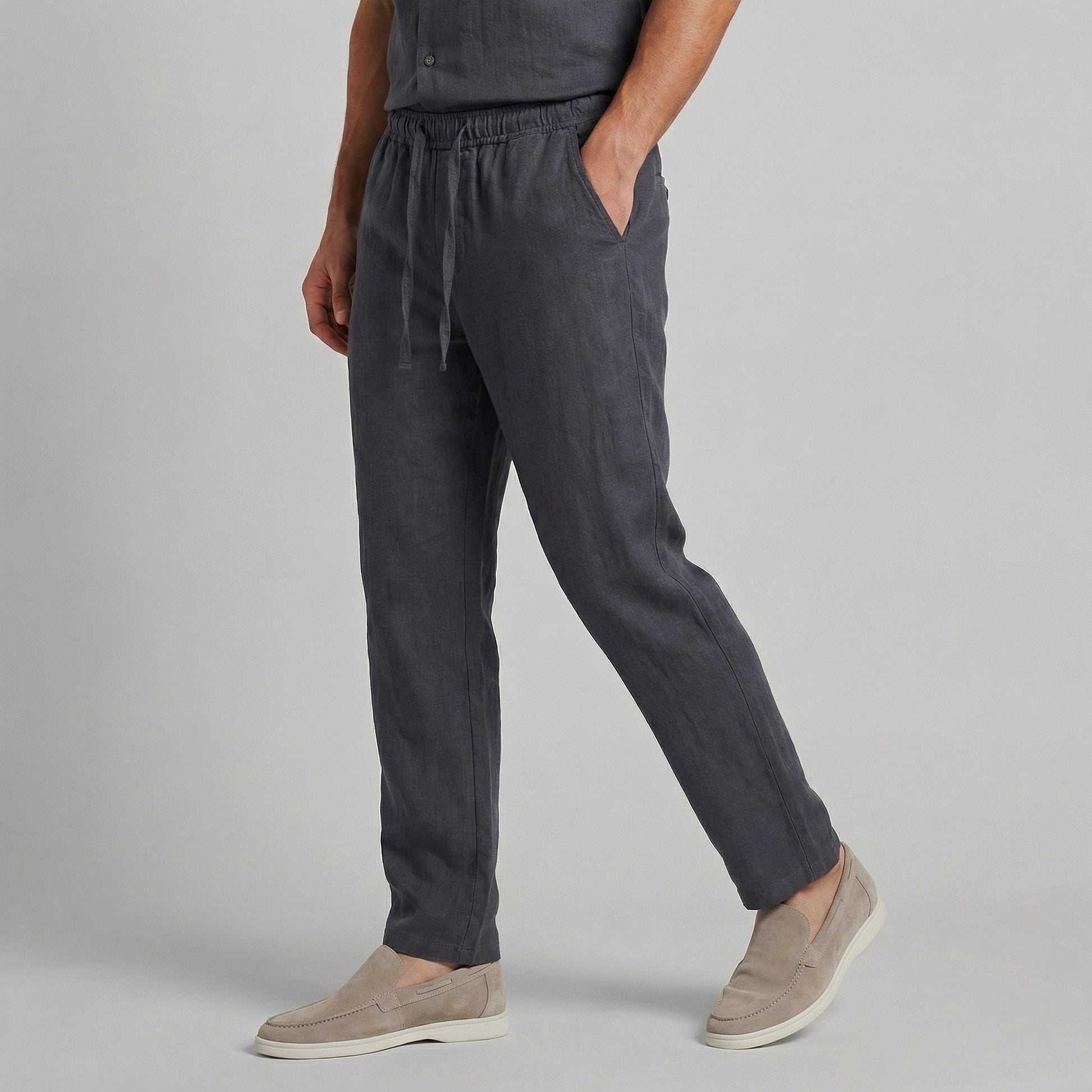 Andrés | Pantalón Casual de Lino para Hombre con Corte Amplio 3