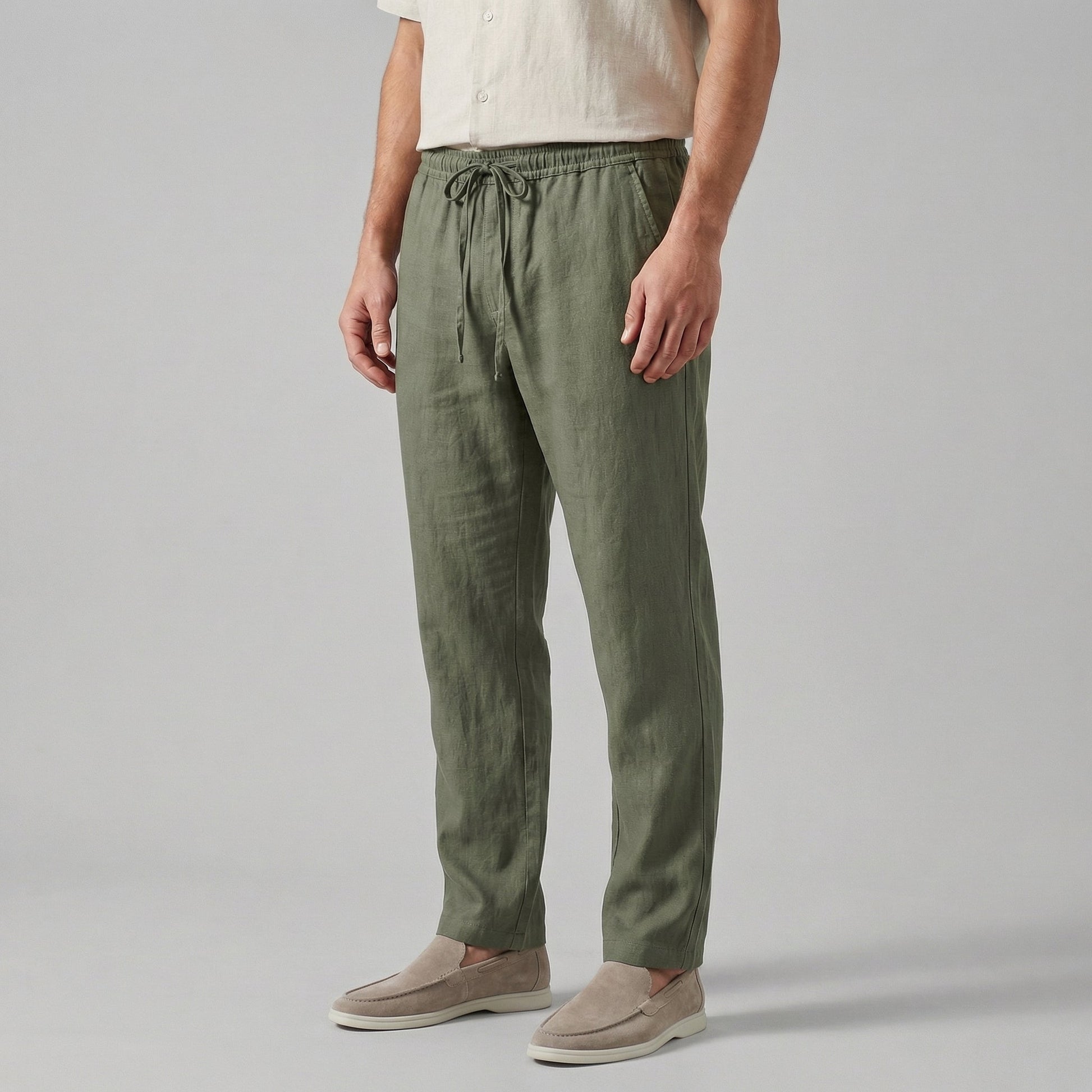 Andrés | Pantalón Casual de Lino para Hombre con Corte Amplio 4