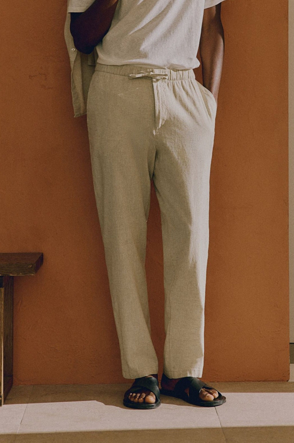 Andrés | Pantalones de Corte Relajado para Hombre con Cintura Elástica 4