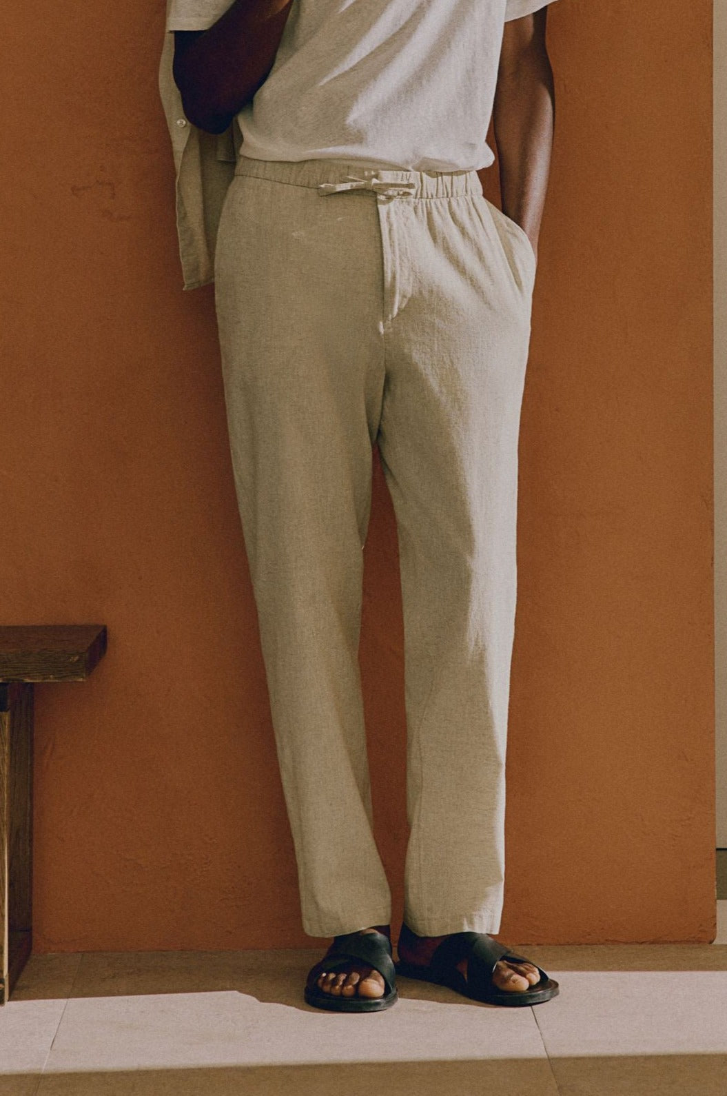 Andrés | Pantalones de Corte Relajado para Hombre con Cintura Elástica 4