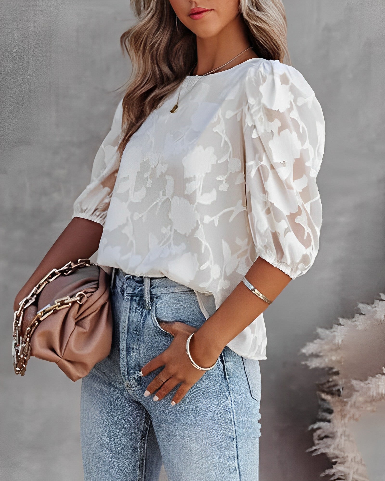 Claudia | Blusa Elegante con Estampado Floral para Mujer 2