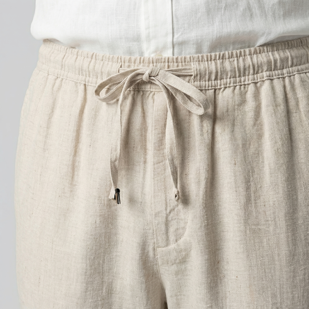 Diego | Pantalones Cortos de Lino para Hombre con Estilo Casual 2