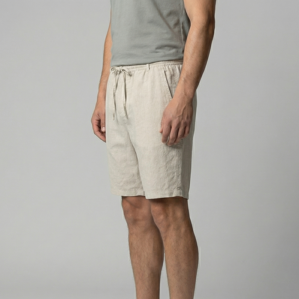 Diego | Pantalones Cortos de Lino para Hombre con Estilo Casual 3
