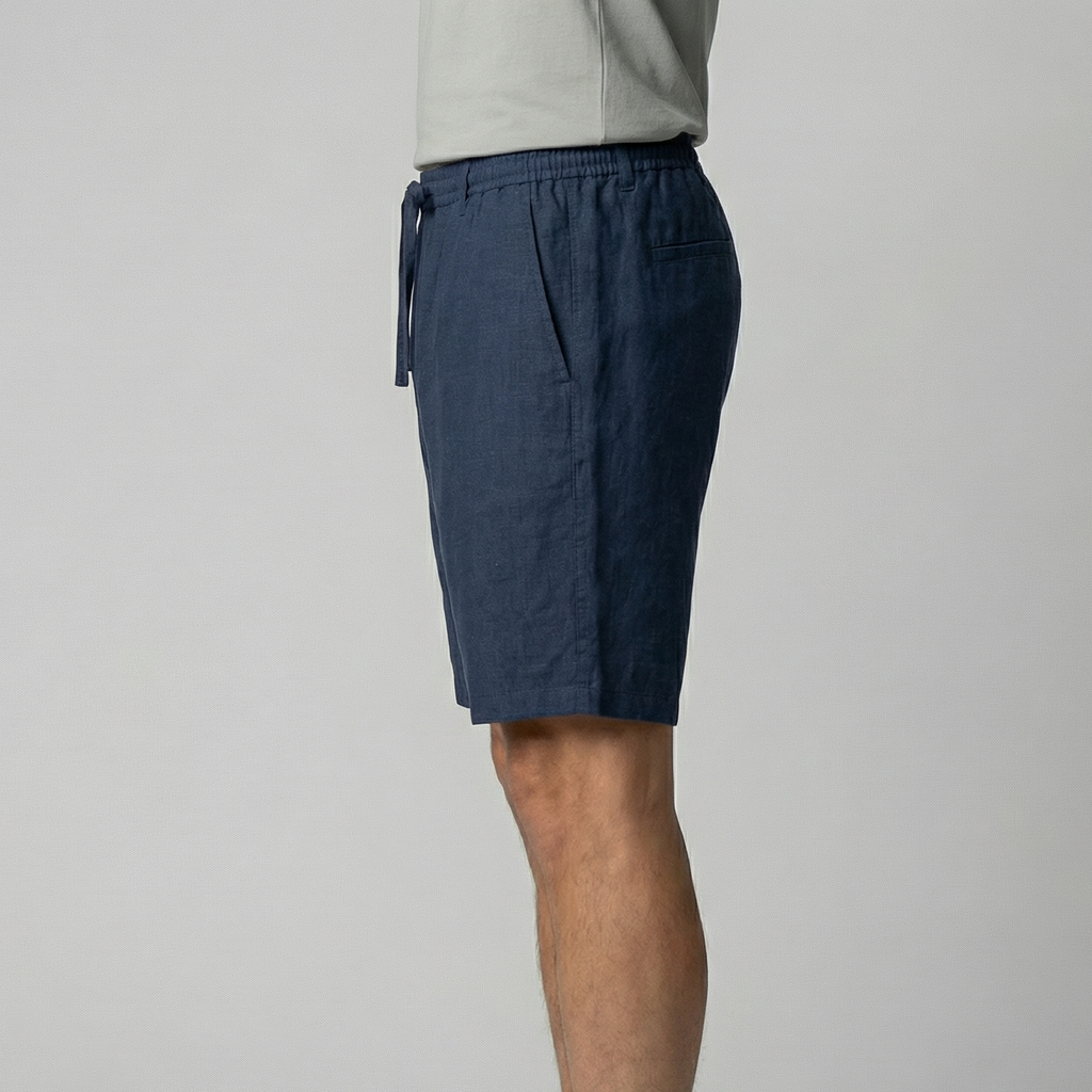 Diego | Pantalones Cortos de Lino para Hombre con Estilo Casual 7