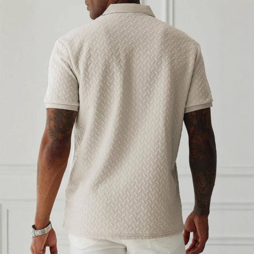 Diego | Polo de Punto de Verano para Hombre con Textura Elegante 5