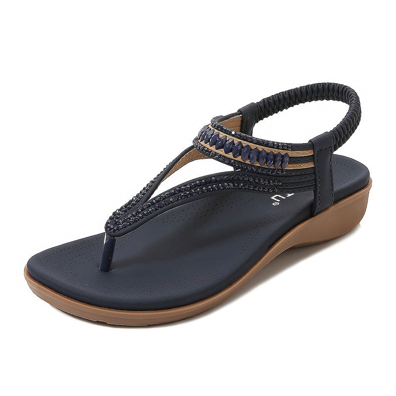 Emily | Elegantes Sandalias de Verano con Banda Elástica y Adornos 3