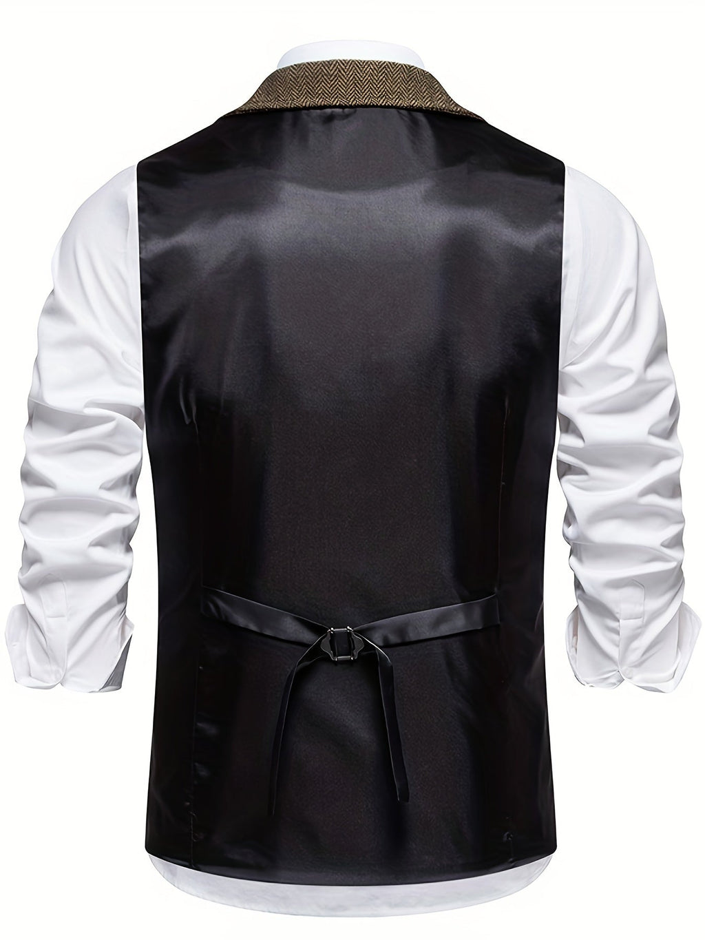 Ethan | Elegante Chaleco Hombre con Diseño de Espiga y Corte Entallado 1