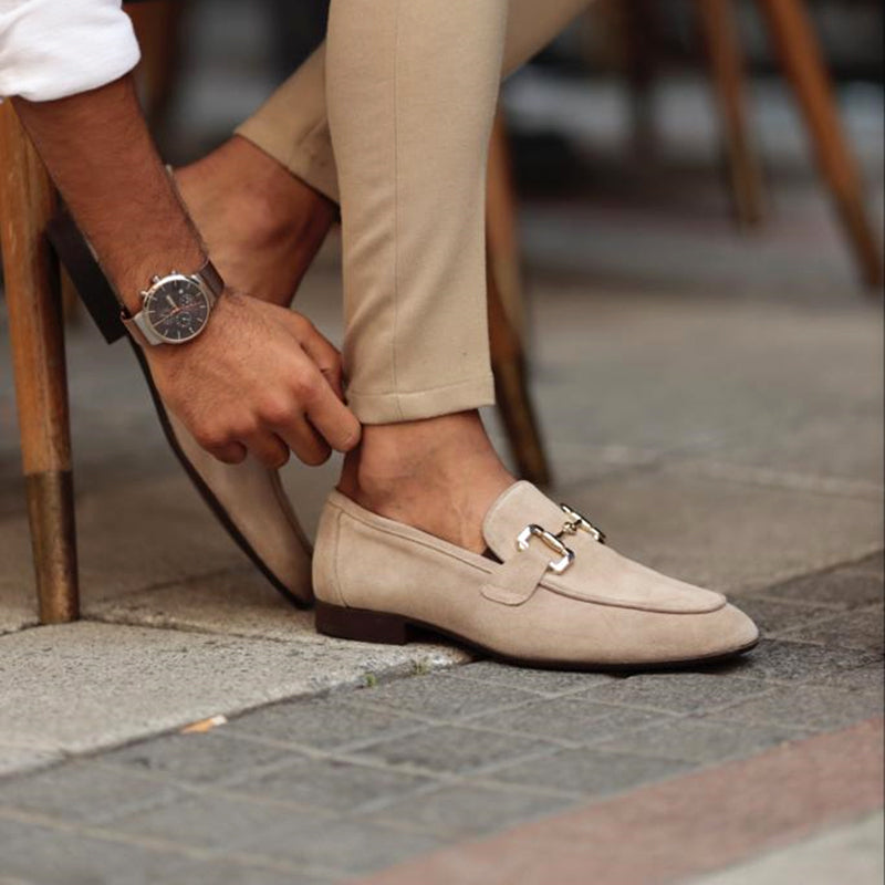 Ethan | Elegantes Mocasines Negros de Piel Sintética con Detalle Metálico 2