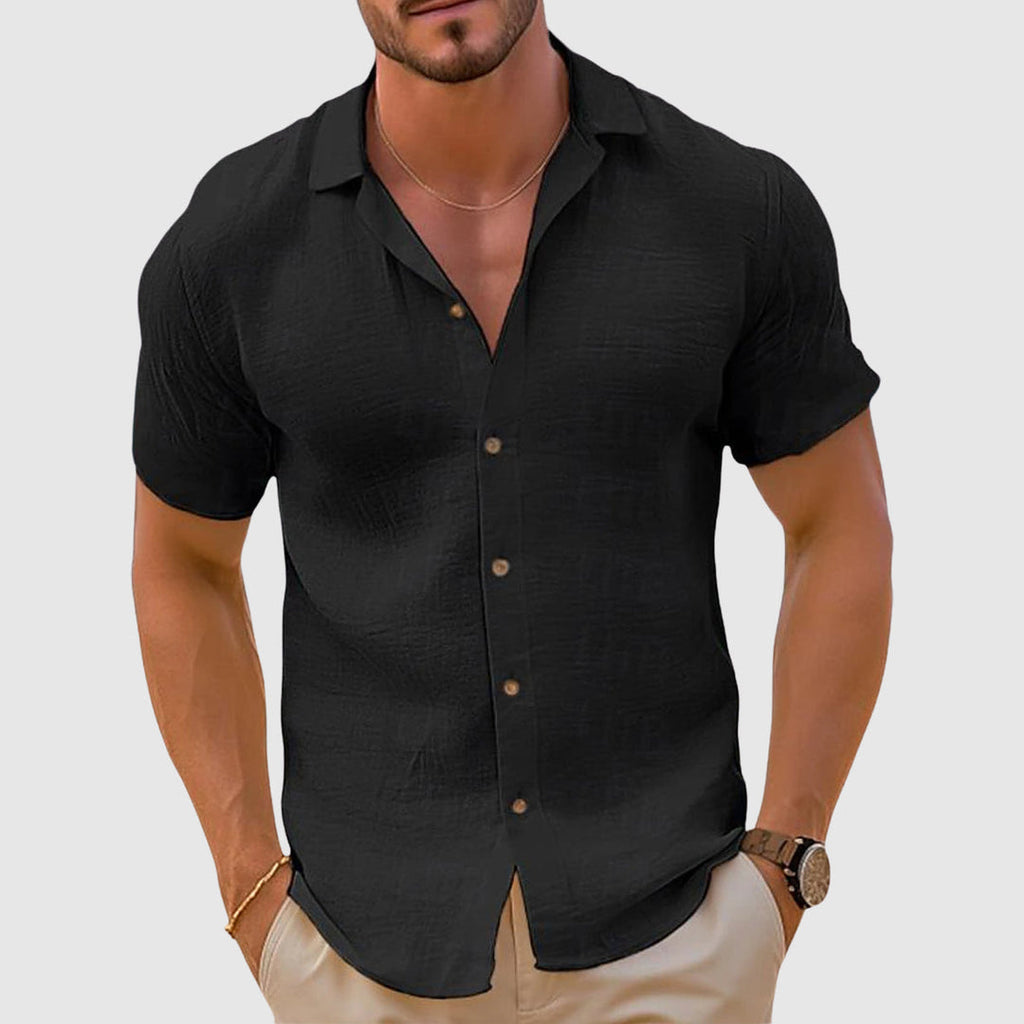 Lorenzo | Camisa de Lino Holgada para Hombre con Diseño Casual 1