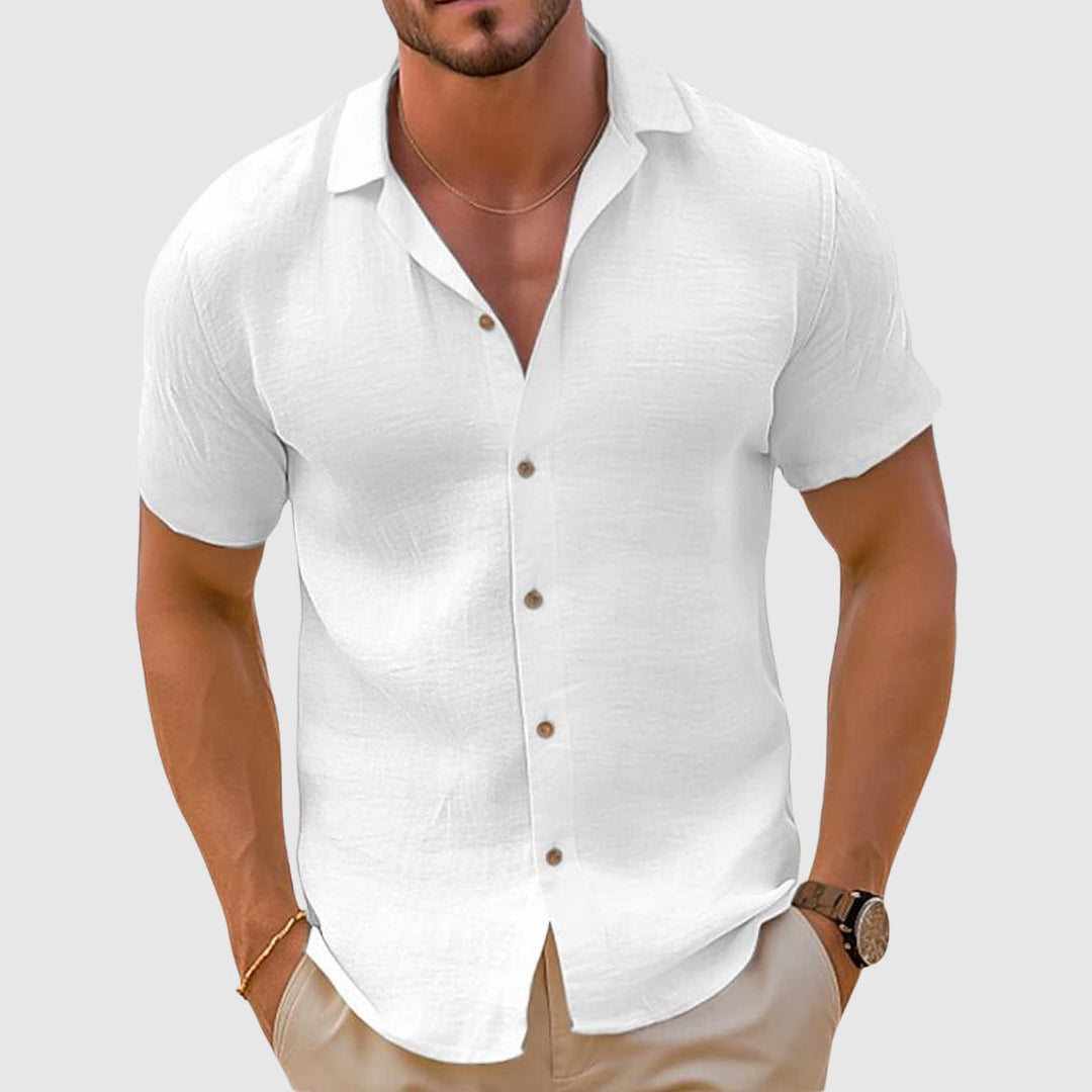 Lorenzo | Camisa de Lino Holgada para Hombre con Diseño Casual 2