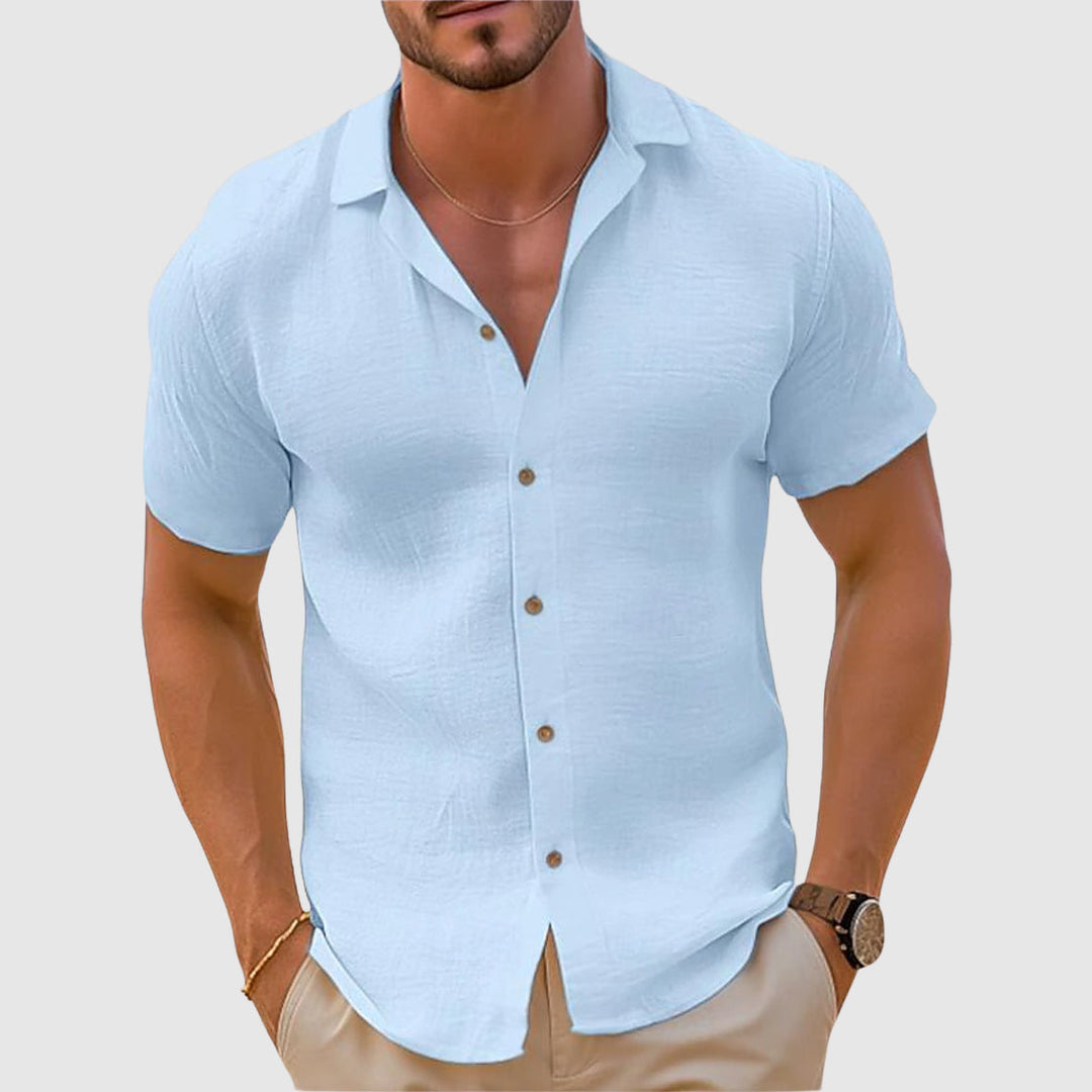 Lorenzo | Camisa de Lino Holgada para Hombre con Diseño Casual 3