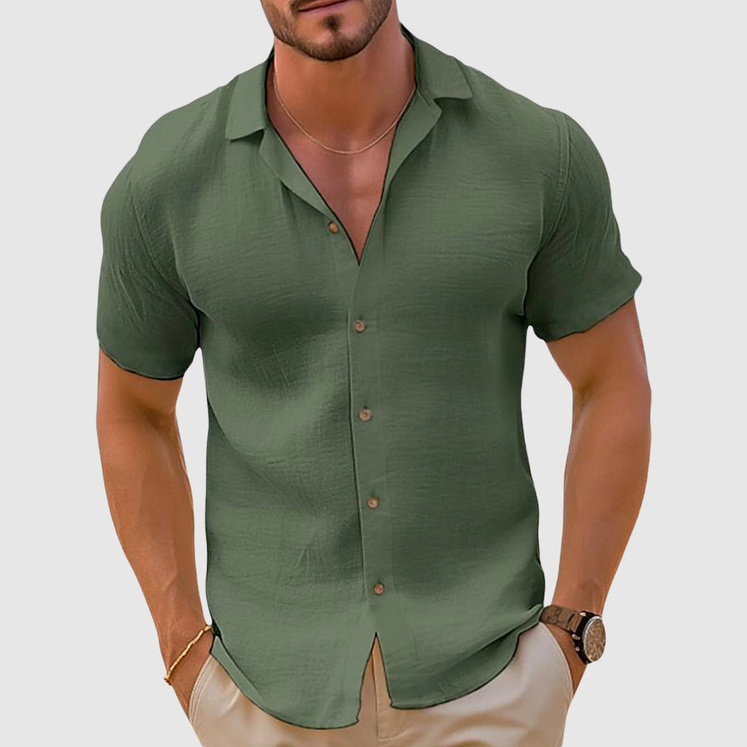 Lorenzo | Camisa de Lino Holgada para Hombre con Diseño Casual 4