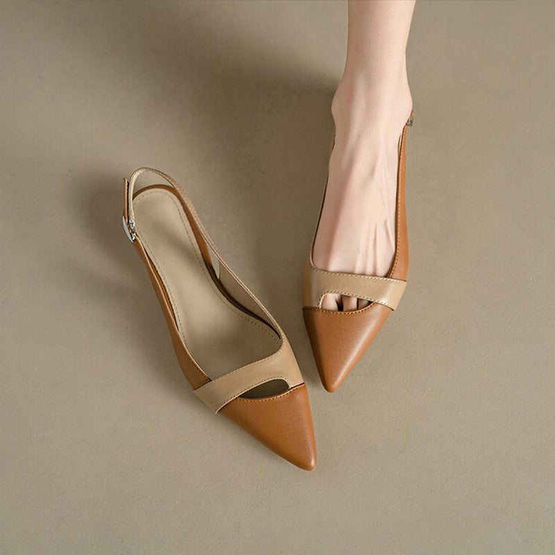 Sofia | Elegantes Sandalias Planas Negras Mujer con Punta Cerrada 3