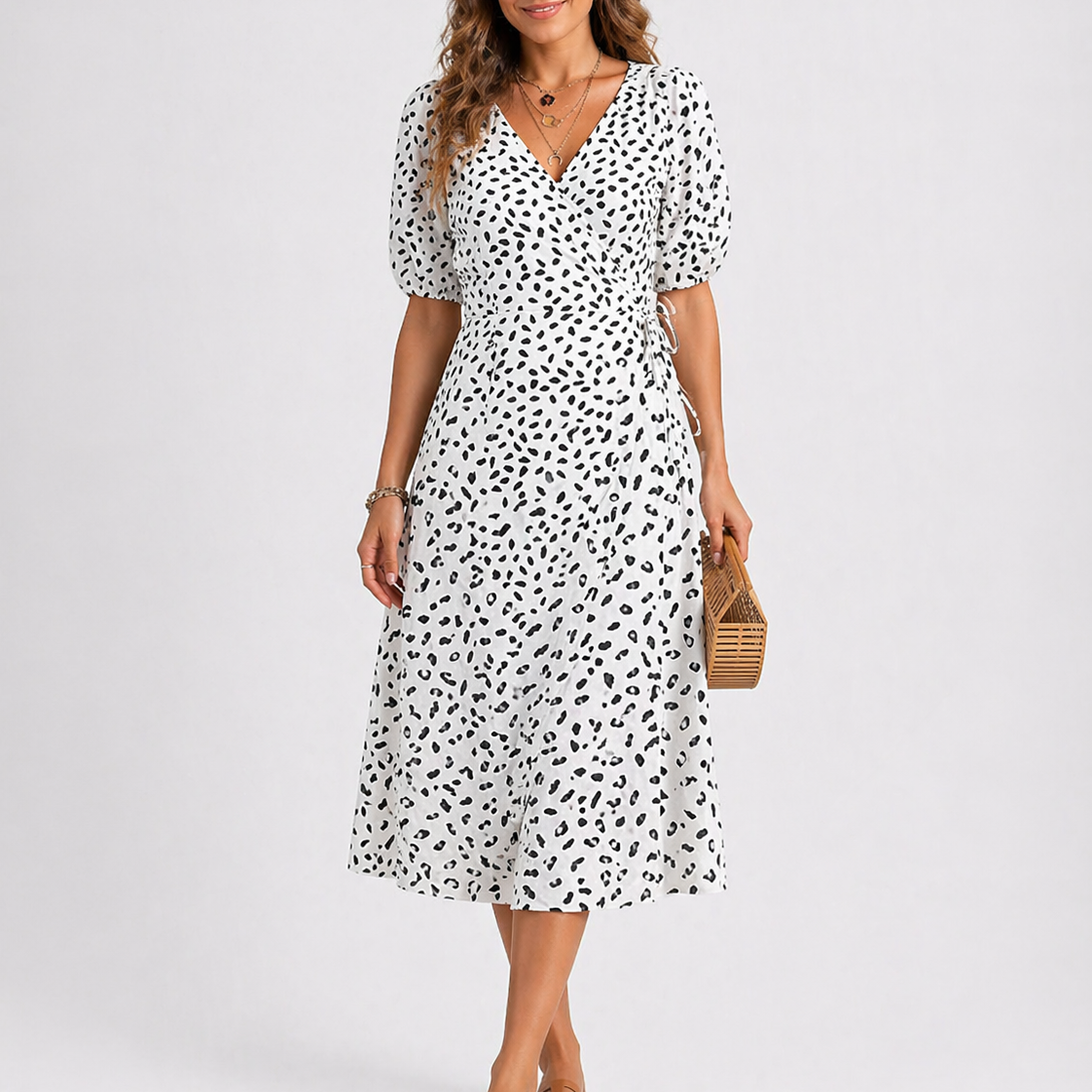 Sofía | Vestido Midi con Estampado Abstracto para Mujer 2