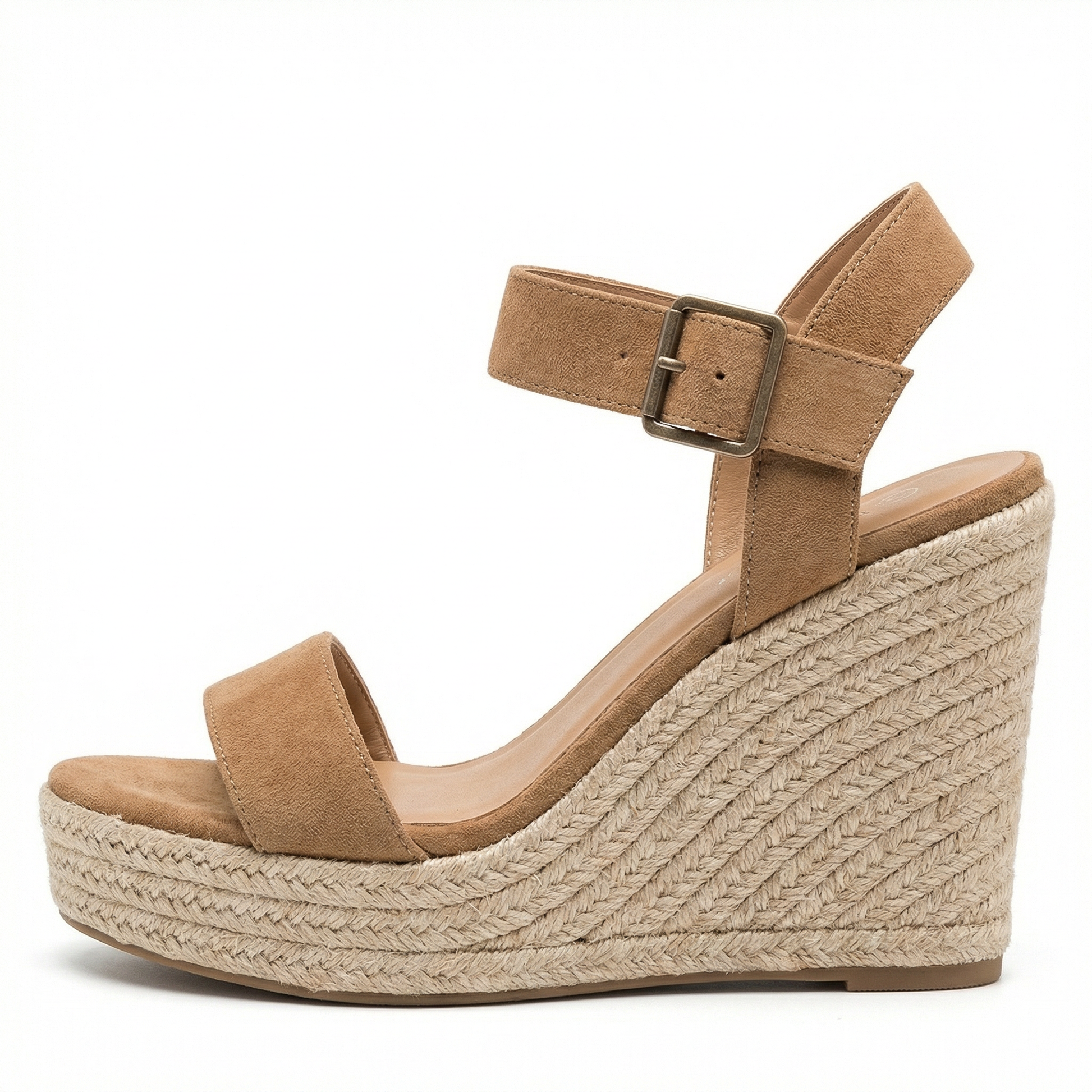 VeranoBrillante | Elegantes Sandalias Tacon con Cuña Abierta para Verano 0