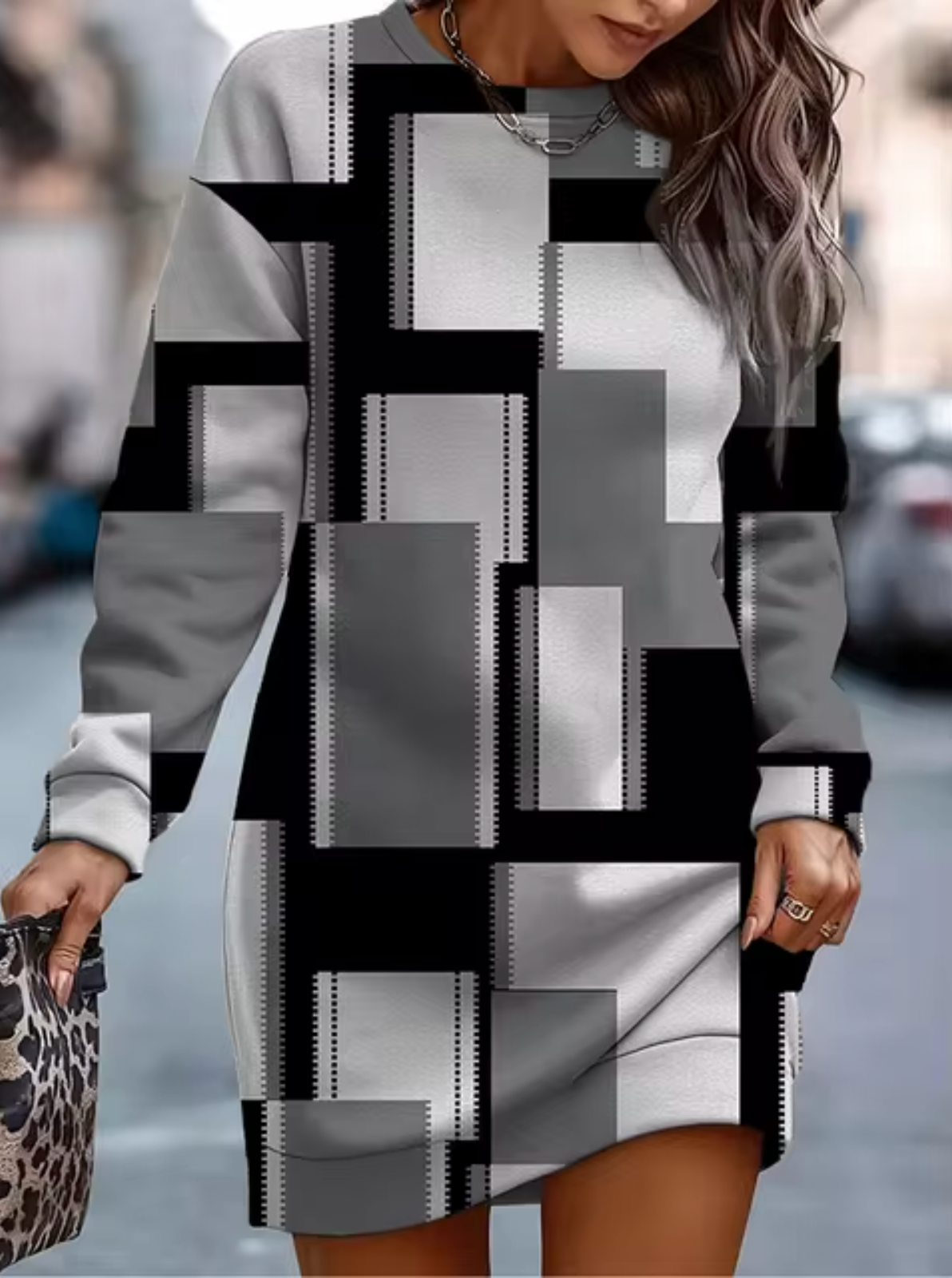 Vestido Mujer | Sudadera Casual con Diseño Moderno | Comodidad y Estilo Urbano 4