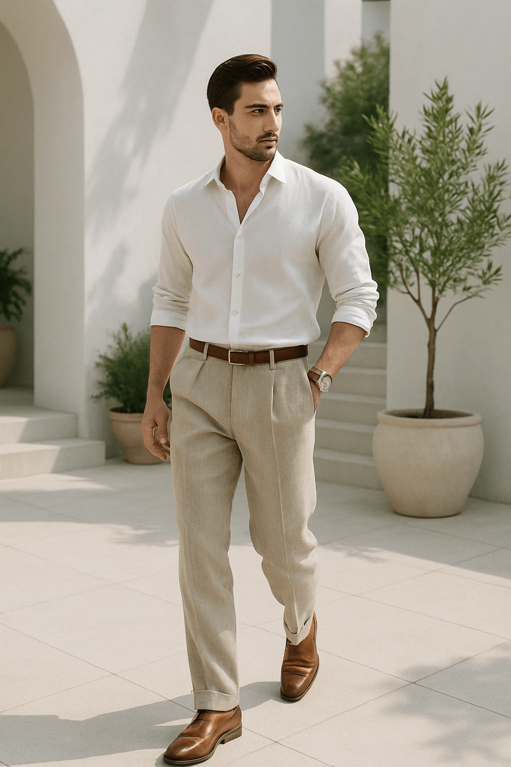 Adrián | Pantalón Clásico Recto Casual Para Hombre - Noa Lagos