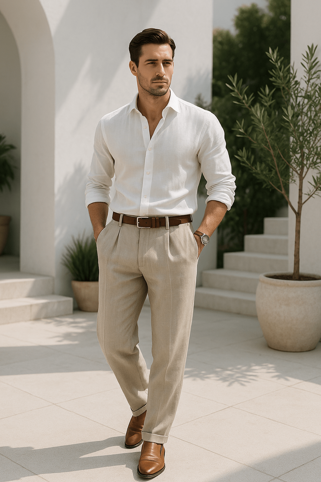 Adrián | Pantalón Clásico Recto Casual Para Hombre - Noa Lagos