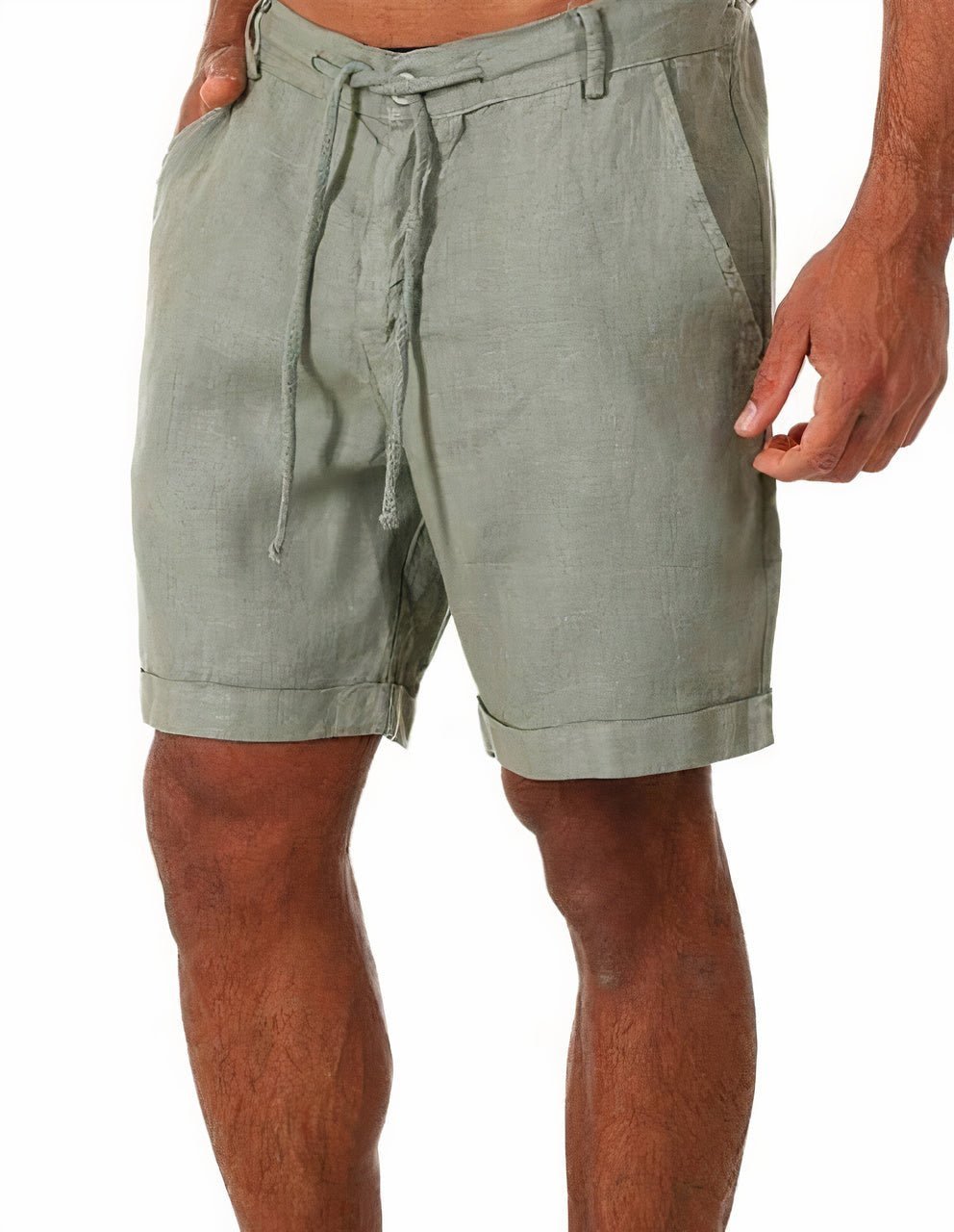 Diego | Pantalones Cortos de Lino con Puños para Hombre en Verano - Noa Lagos