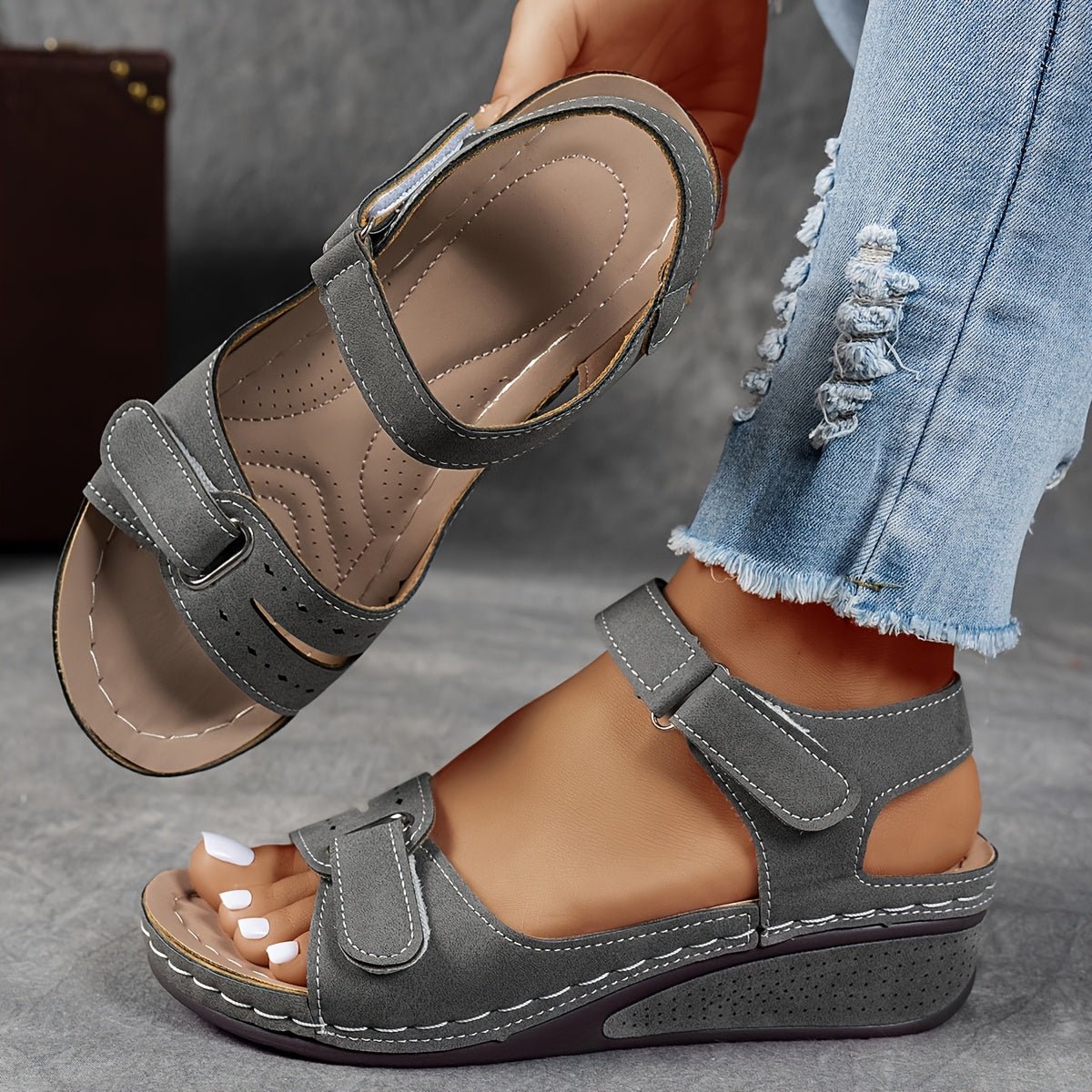 Isabella | Elegantes Sandalias de Cuña para Mujer con Plataforma - Noa Lagos
