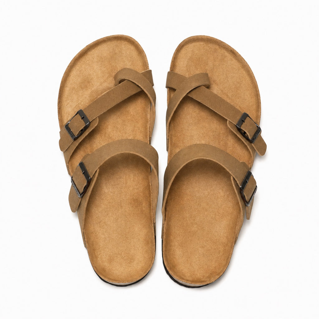 Mia | Sandalias Abiertas Ligeras con Doble Hebilla