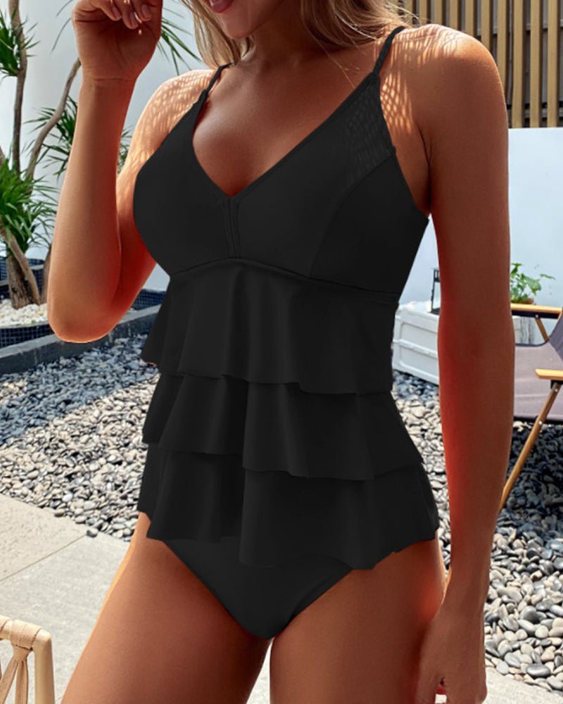 Mia | Tankini con Volantes y Braguita Regular - Noa Lagos