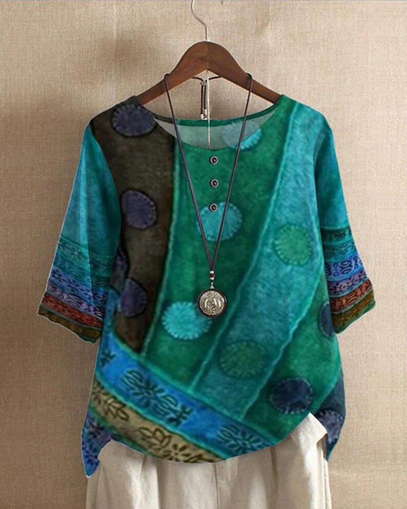 Sophie | Blusa Bohemia Retro Holgada para Mujer - Noa Lagos