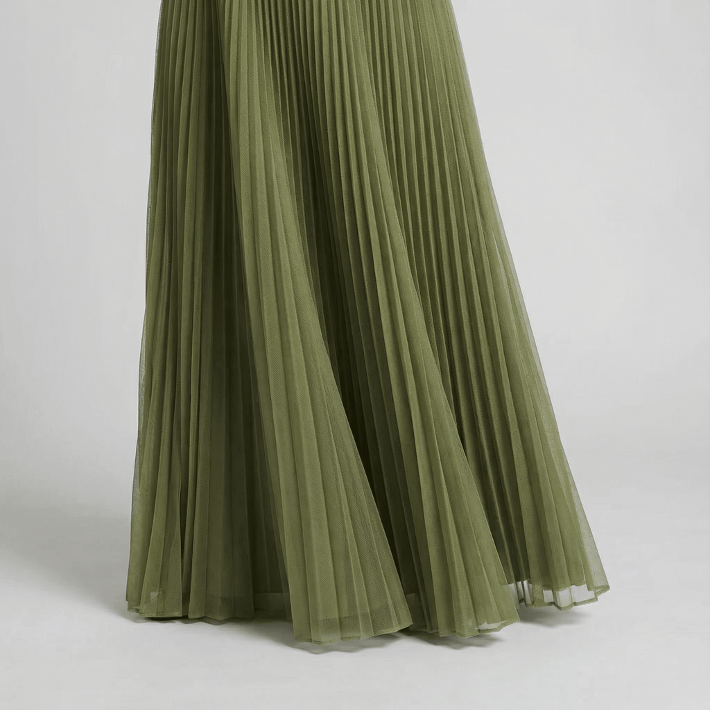 TulPlisado | Elegante Vestido Midi Plisado para Invitadas - Noa Lagos